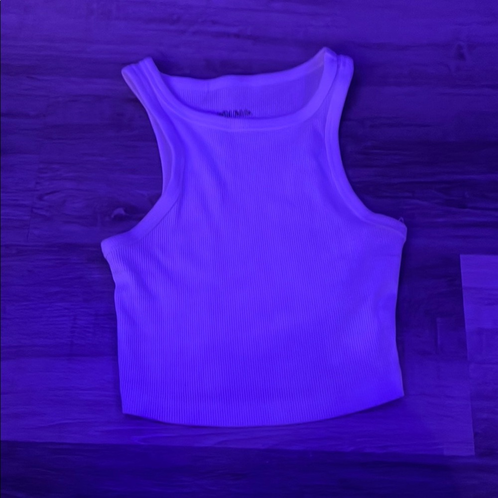 Wild Fable Purple Fitted Crop Tank Top